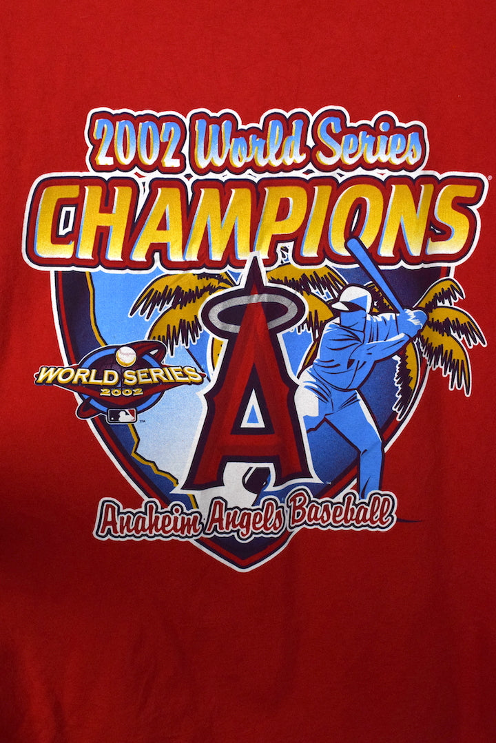 Delta, Shirts, Vintage 202 Anaheim La Angels World Series Champions Parade  Red Shirt Mens Xl