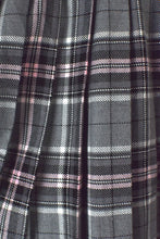 Load image into Gallery viewer, Reworked Grey and Pink Checkered Skirt
