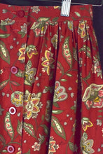 Load image into Gallery viewer, Reworked Abstract Floral Print Skirt
