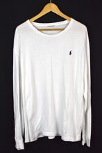 Load image into Gallery viewer, White Ralph Lauren Brand Longsleeve T-shirt
