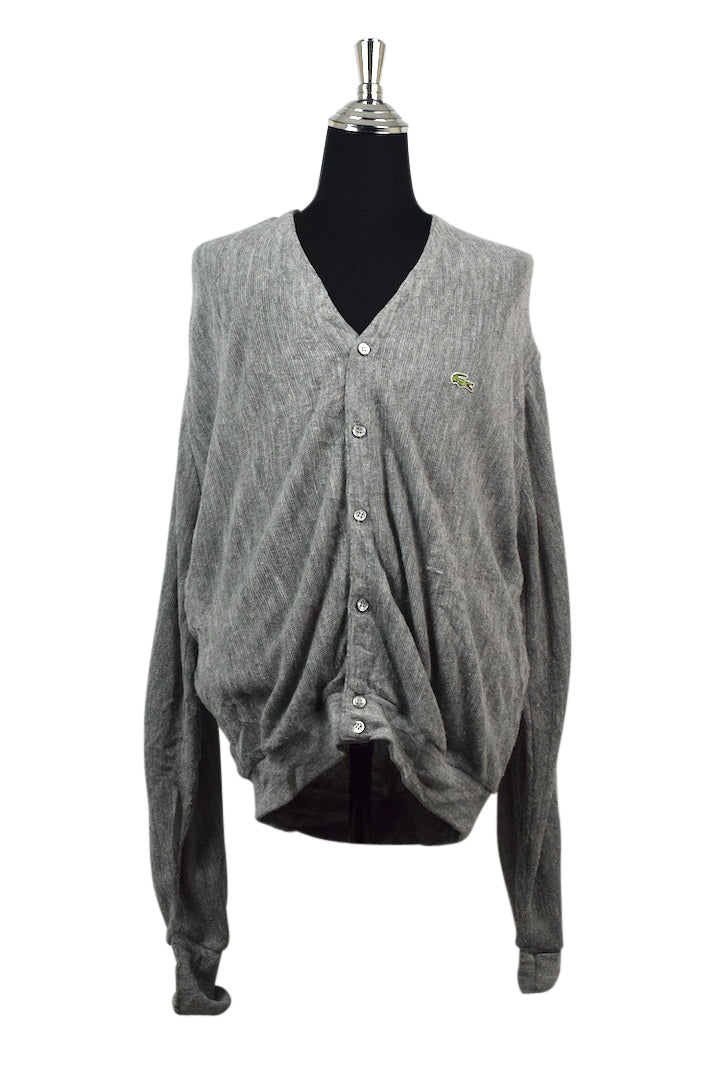 Lacoste grey cardigan best sale