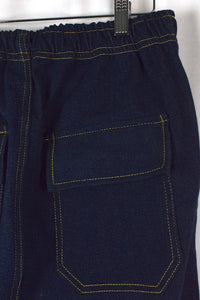 Reworked Denim Cargo Skirt