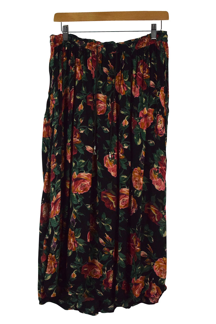 Equation Brand Rose Print Skirt