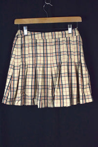 Reworked Light Brown Checkered Skirt