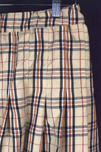 Load image into Gallery viewer, Reworked Light Brown Checkered Skirt
