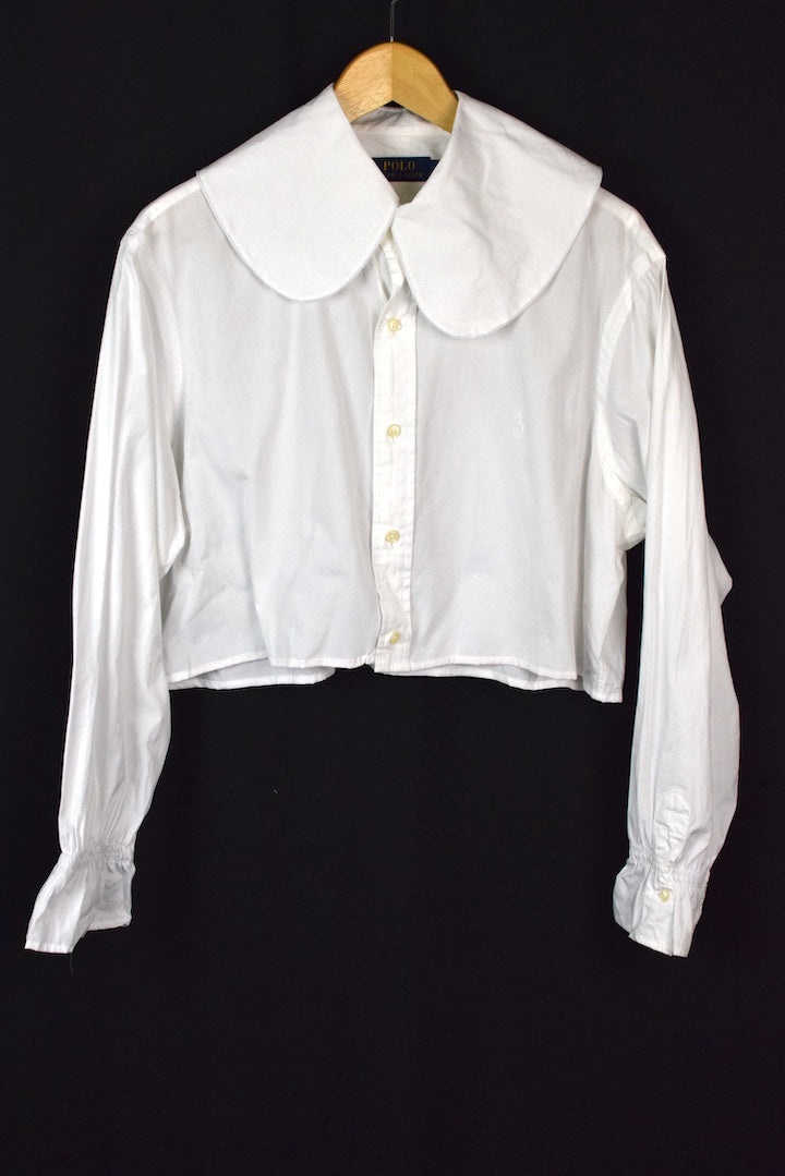 Reworked Cropped Ralph Lauren Brand Top