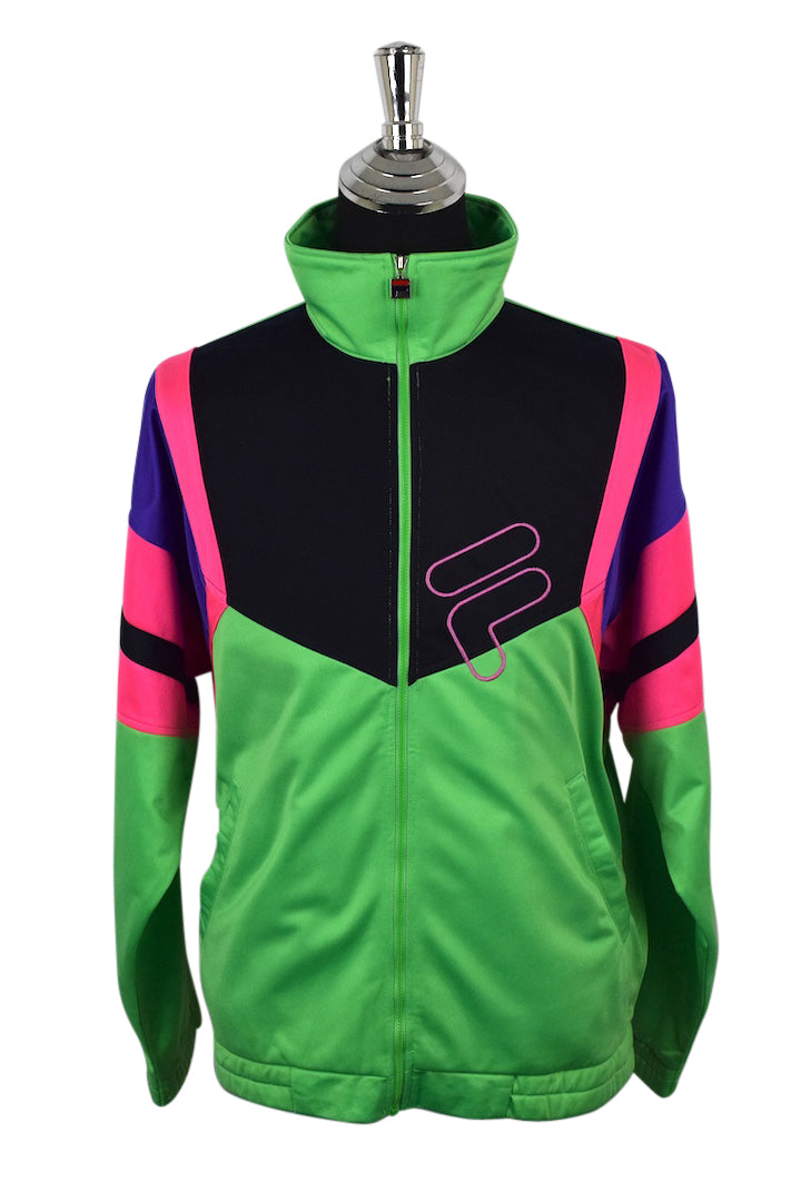 Neon Fila Brand Track Jacket