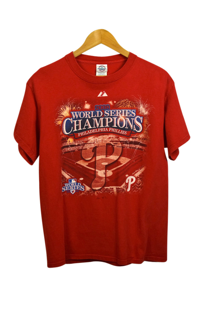 2008 Philadelphia Phillies World Series Champions MLB T Shirt Size